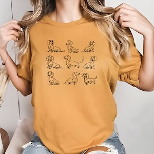 Dackel T-Shirt, Dackel T-Shirt, Dackel, Dackel, Wiener Hund, Geschenk für Frau, süßer Hund, lustiger Hund, Dackel Shirt