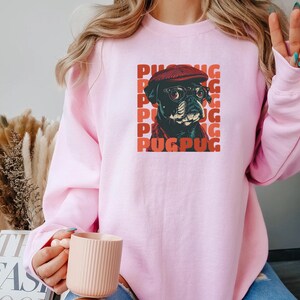Pug Sweatshirt, Cool Pug Hoodie, Dog Sweatshirt, Funny Dog Sweatshirt, Dog Mom, Unisex Hoodie, Pug Mom, Pug Owner Gift, Pug Dad, Cute Pug