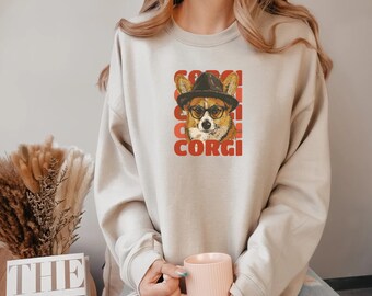 Corgi Sweatshirt, Cool Corgi Hoodie, Dog Sweatshirt, Funny Dog Sweatshirt, Dog Mom, Corgi Lover, Unisex Hoodie, Corgi Mom, Corgi Owner Gift