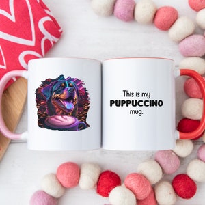 Rottweiler Coffee Mug, This Is My Puppuccino Mug, Perfect for Dog Lovers, Cute Gift, Unique Home Decor, Funny, Humor, Dogs, Capp