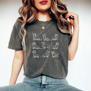 Dackel T-Shirt, Dackel T-Shirt, Dackel, Dackel, Wiener Hund, Geschenk für Frau, süßer Hund, lustiger Hund, Dackel Shirt