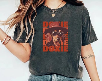 Dachshund Shirt, Cool Doxie Tshirt, Cute Dachshund Shirt, Dog Mom, Dog Dad, Dog Lover Gift, Dachshund Mom, Retro Vintage Shirt, Doxie Owner