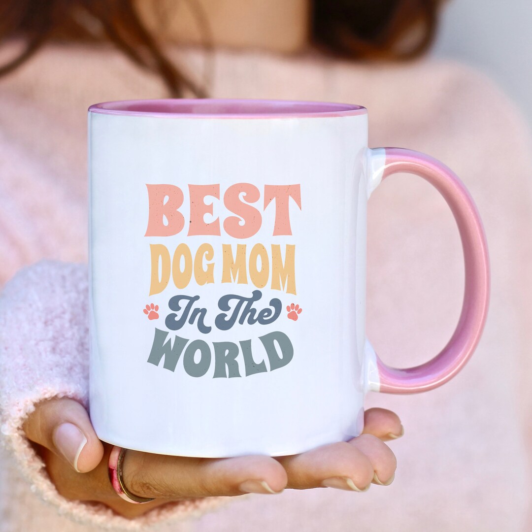 Best Dog Mom Mug Retro Mug Vintage Pet Lover Coffee Cup Etsy
