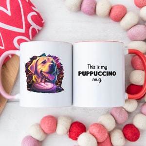 Yellow Lab Coffee Mug, This Is My Puppuccino Mug, Labrador, Perfect for Dog Lovers, Cute Gift, Unique Home Decor, Funny, Humor, Dogs, Capp