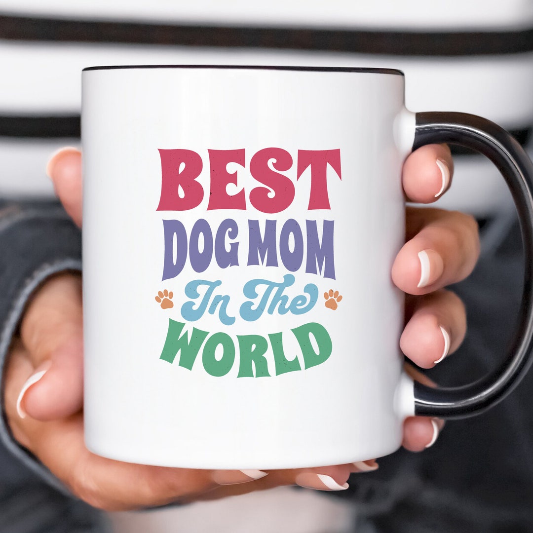 Best Dog Mom Mug Retro Mug Vintage Pet Lover Coffee Cup Etsy