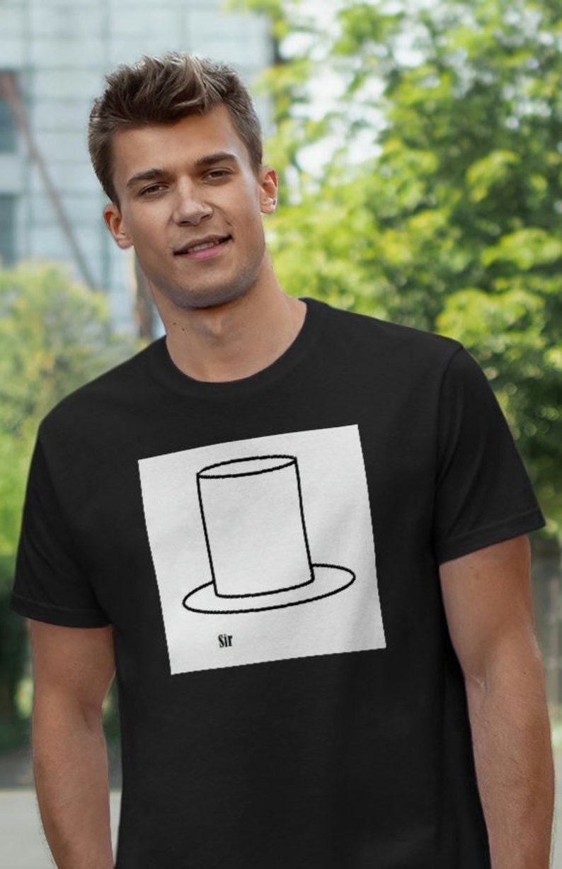 Custom Top Hat Tshirt Etsy