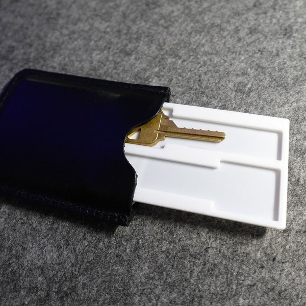 Key Holder Storage Tray for Wallet, Available in Many Colors - Securely store keys in wallets including minimal wallets
