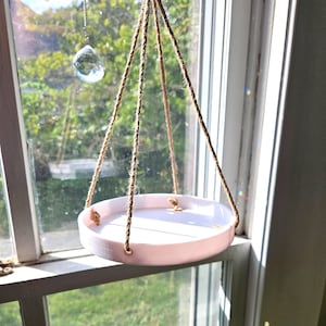 Hanging Decor Tray for Indoor Plants/Planters Hardware Included, Many Colors & Sizes Available, Sturdy Modern Design image 4