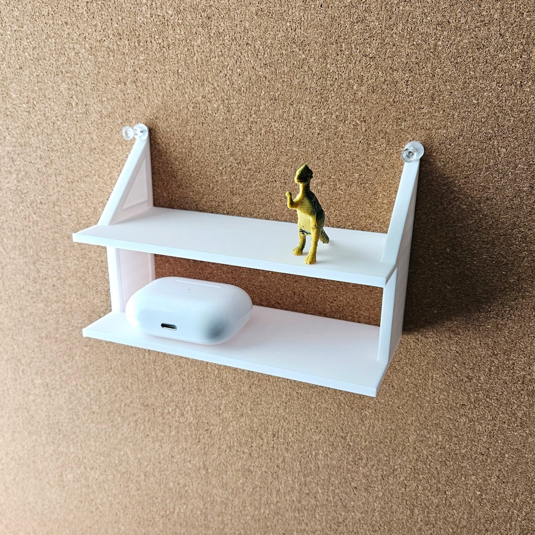 Cubicle Office Double Shelf Multiple Sizes and Colors, Easily Attaches