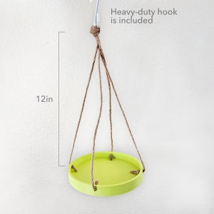 Hanging Decor Tray for Indoor Plants/Planters Hardware Included, Many Colors & Sizes Available, Sturdy Modern Design image 3