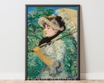 Lady with Umbrella | Wall Art | Digital Print | Personalized Unique Art