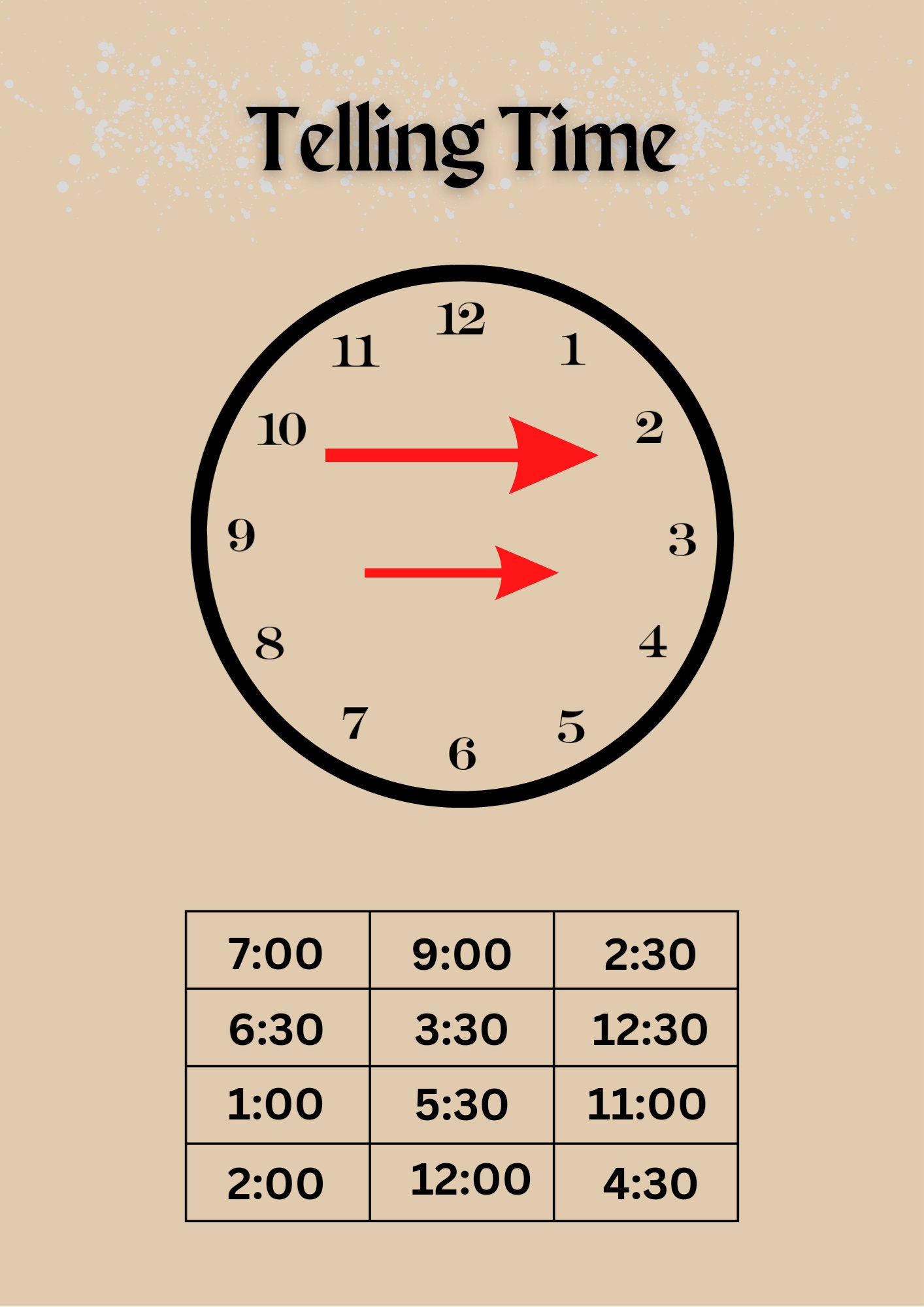 Telling Time With a Telling Time Clock. Interactive Slides. Google