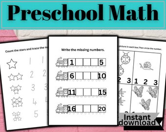 pre k 5 worksheets 10 page Preschool workbook. Math Riddles. Math addition worksheets. Printable worksheets.