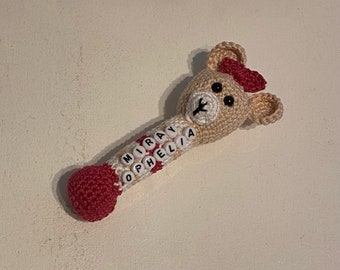 Crochet pattern (German) baby rattle