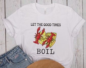 Women's Funny Crawfish T-Shirt – "Spicy" Louisiana Boil Festival Tee, Short Sleeve Casual Shirt