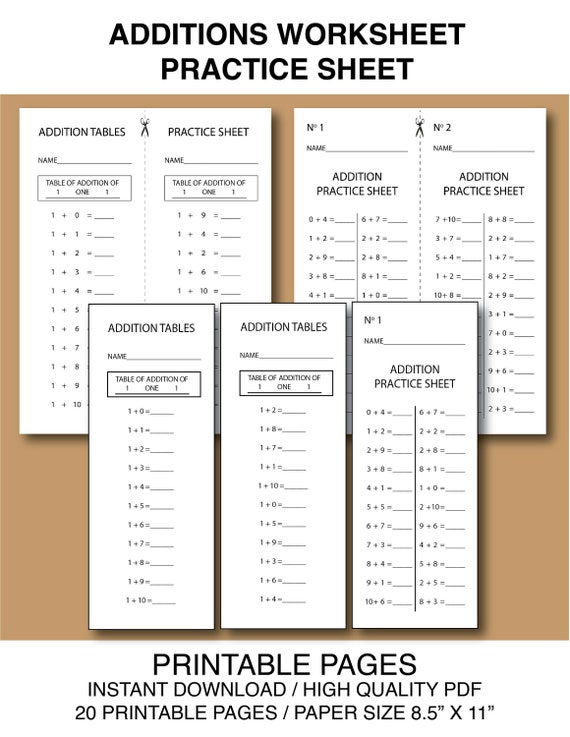Addition Tables Worksheets Times Tables Worksheets, Times Tables And