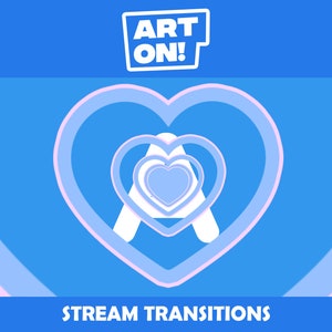 Heart Stinger Transition | Cute Twitch Transition, Animated Stream Transition, Twitch Overlay