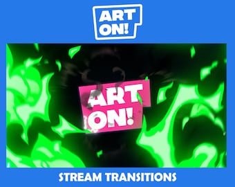 Transición de logotipo de Anime Stinger personalizada: Transición de transmisión animada (descarga digital)