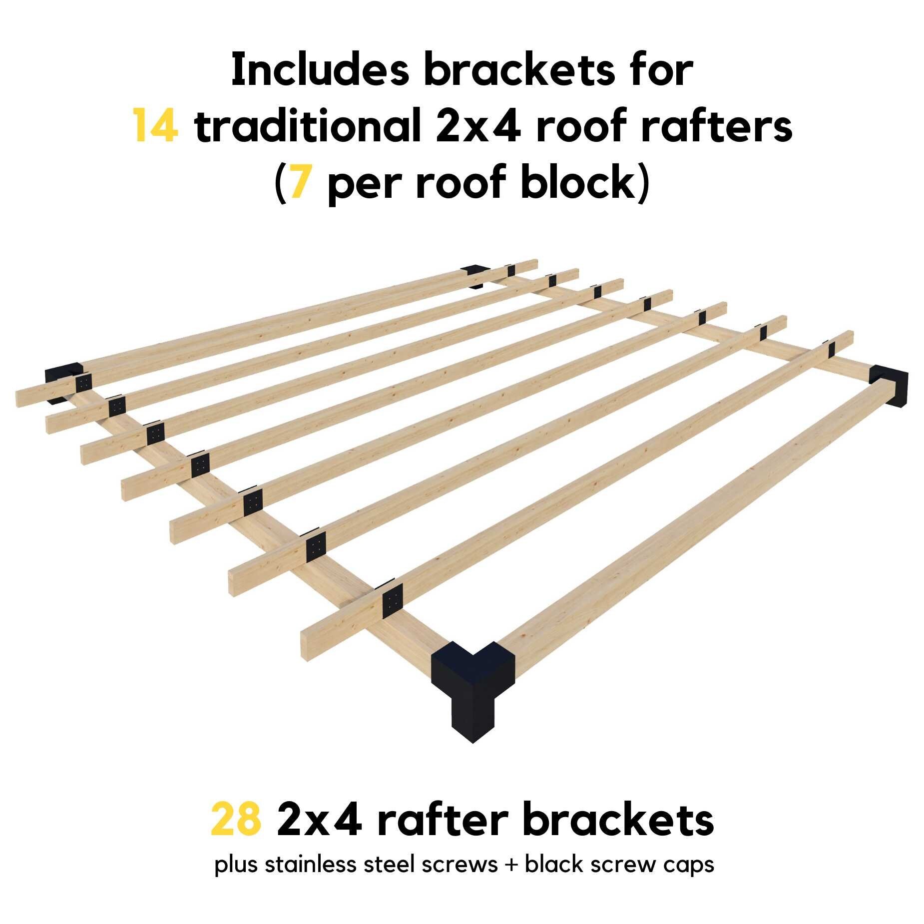 Freestanding Pergola Kit for 4x4 Wood Posts any Size Etsy