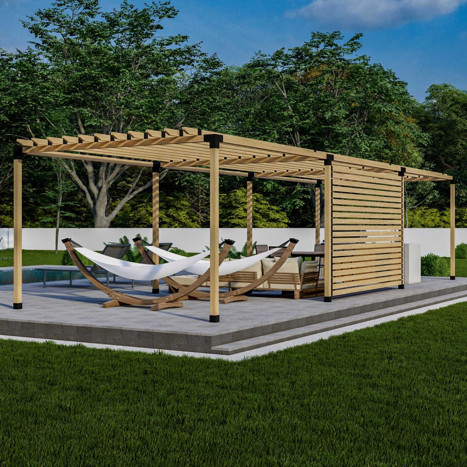 Freestanding Pergola Kit for 4x4 Wood Posts any Size Etsy