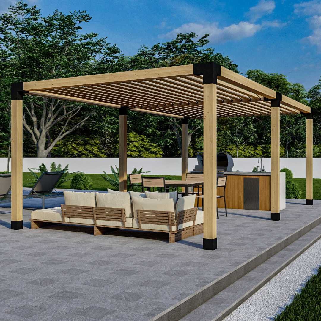 Freestanding Pergola Kit for 6x6 Wood Posts any Size Etsy