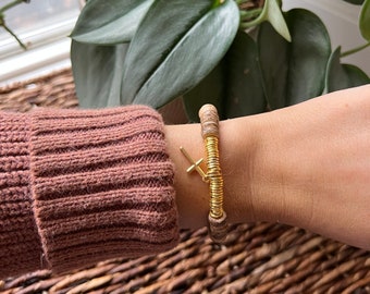 Gold Cross Bracelet