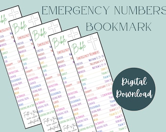 Bible Verse Bookmarks Printable Emergency Scripture Bookmark Digital Download Christian Bookmark Bible Quotes Faith Gift Christian Cute