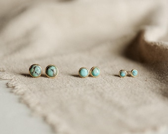 Hyalite Studs // Turquoise