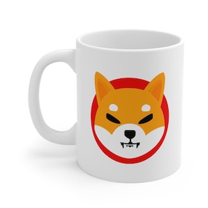 Classic Shiba Inu Crypto Mug, SHIB Cryptocurrency Token Coffe Mug, Blockchain gifts