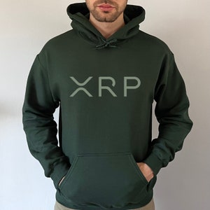 XRP Crypto Army Hoodie, Crypto Ripple Logo Hoodie, Trader Investor Hoodies, Crypto Clothing, Aesthetic Streetwear Hoodies, Crypto Gift