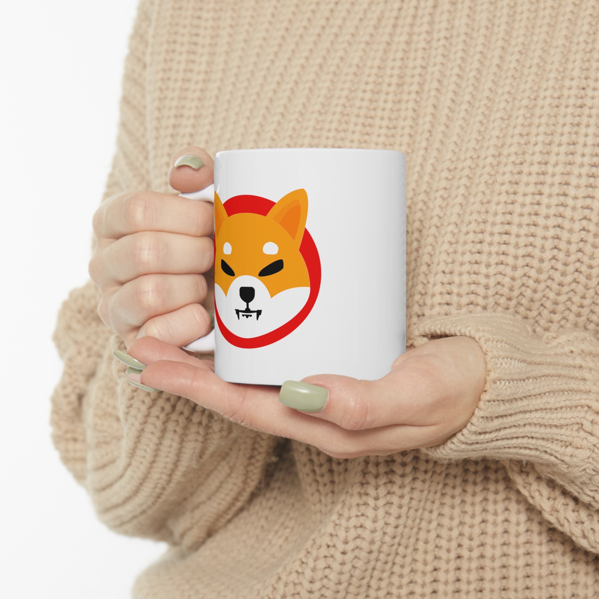 Krypto Tasse – Weißer Keramikbecher Mit Bitcoin, Ether, Shiba Inu & Co., Perfektes Geschenk Für Crypto-Fans
