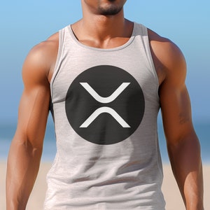 XRP Logo Tank Top - Crypto Enthusiast Apparel, Ripple Logo Shirt, Blockchain Fashion, Digital Currency Clothing, XRP ARMY