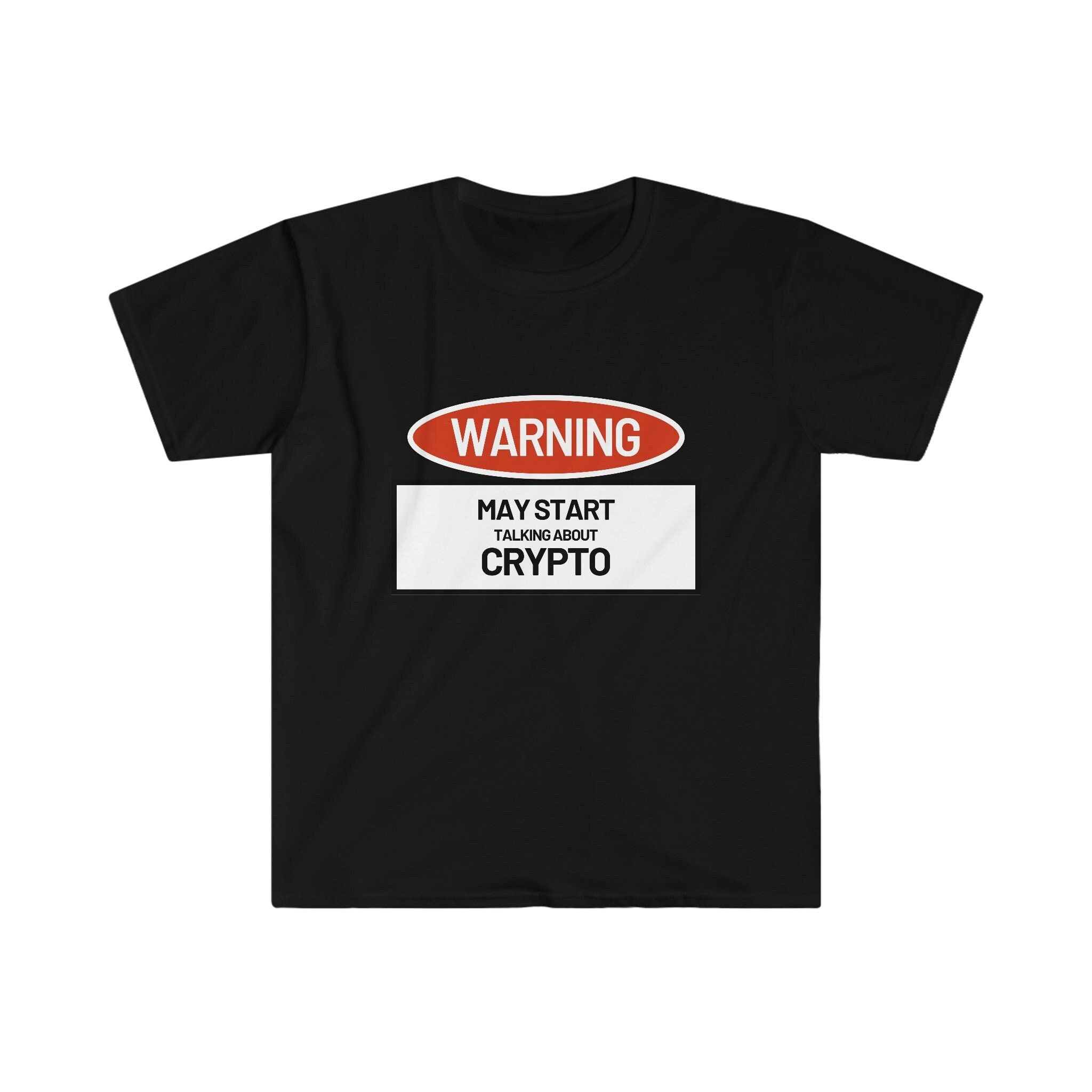 Crypto Enthusiast T-shirt - Waarschuwing: mag beginnen te praten over Crypto  - Bitcoin Gift - Etsy Nederland
