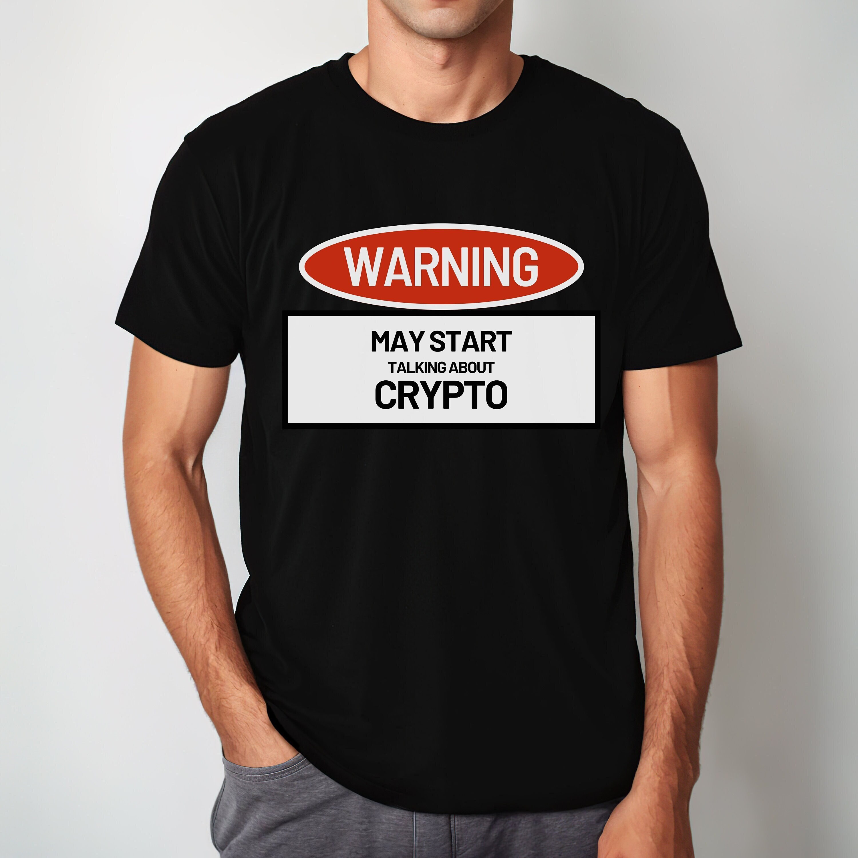Crypto Enthusiast T-shirt - Waarschuwing: mag beginnen te praten over Crypto  - Bitcoin Gift - Etsy Nederland