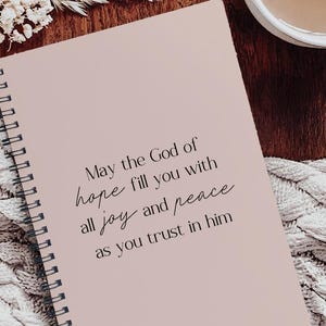 Bible Study Spiral Notebook Prayer Journal Bible Verse Notebook Christian Journal for Church Notes Encouraging Christian Gift for Sister
