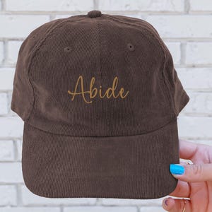 Abide Script Modern Corduroy Cap