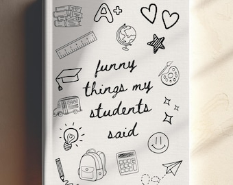 Personalized Teacher Journal School Year Memory Book Teacher Notebook Classroom Gift for New Teacher Appreciate Gift Back To School Notebook