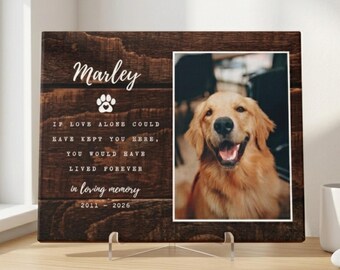 Pet Memorial Gift Personalized Dog Photo Custom Pet Loss Keepsake Dog Sympathy Gift Pet Remembrance Gift for Dog Owner Personalized