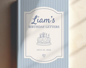 Personalized First Birthday Gift Baby Boy Birthday Gift for Toddler Custom Baby Book Memories Child Keepsake Birthday Letters To Son Journal