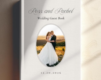 Wedding Guest Book Personalized Wedding Sign In Book Custom Guest Book Wedding Reception Guest Book Bridal Shower Gift for Wedding
