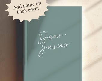 Cuaderno de oración "Querido Jesús", diario con nombre personalizado, cuaderno espiral personalizado, regalo cristiano para estudio bíblico, regalo para hija cristiana