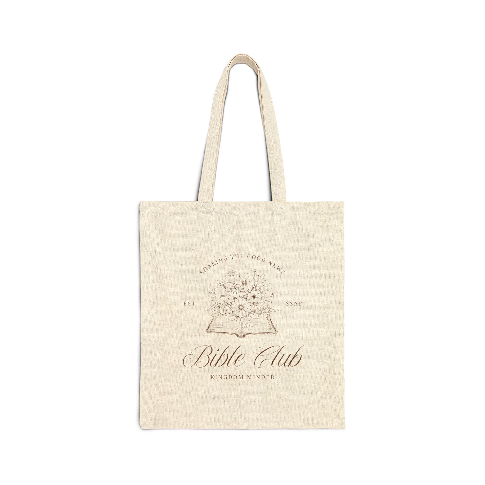 Ichthys Christian Pattern Print Leather Tote Bag main image 1