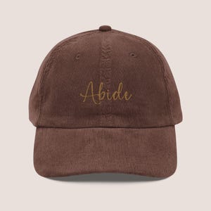 Modern Corduroy Cap Embroidered