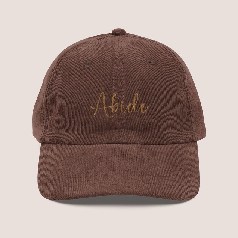 Modern Corduroy Cap Embroidered