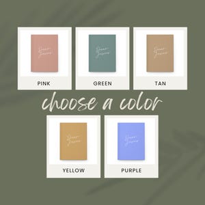 May include: Five rectangular journals with the text Dear Jesus printed on the front covers. The journals are available in five distinct solid colours: pink, green, tan, yellow, and purple. Each journal is displayed within a white square frame.