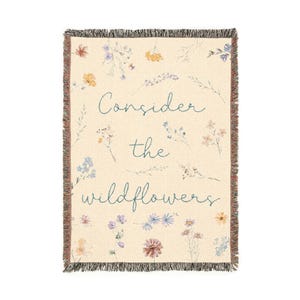 Christian Boho Floral Picnic Blanket