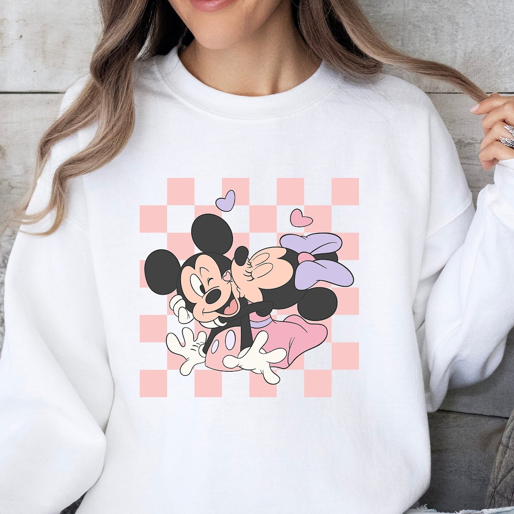 Valentine'S Day Disney Sweatshirt For Her, Disney Shirt For Valentines Day, Valentines Day Tshirt For Disneyland, Disney Valentine'S Day Tee Teesummer