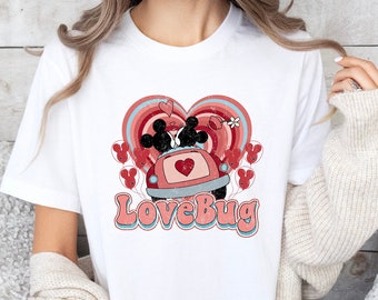 Valentine&#39;s Day Disney Sweatshirt for Her, Disney Shirt for Valentines Day, Valentines Day Tshirt for Disneyland, Disney Valentine&#39;s Day Tee