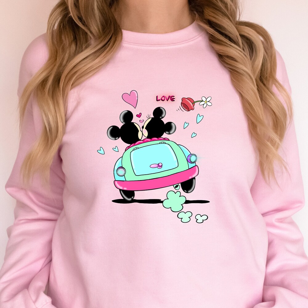 Disney Valentine'S Day Tee, Valentines Day Tshirt For Disneyland,Valentine'S Day Disney Sweatshirt For Her, Disney Shirt For Valentines Day Moderndaydecors