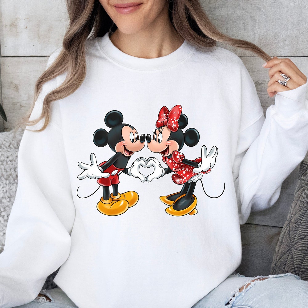 Valentine'S Day Disney Sweatshirt For Her, Disney Shirt For Valentines Day, Valentines Day Tshirt For Disneyland, Disney Valentine'S Day Tee Teesummer